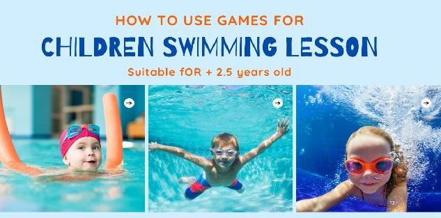 How to use GAMES for swimming lessons