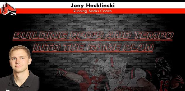 Joey Hecklinski - Building RPO`s and Tempo into the Offensive Game Plan