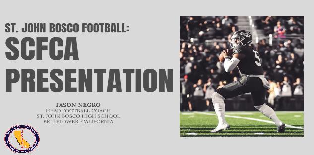 Jason Negro, Saint John Bosco - Developing Culture & Practice Construction