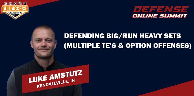 Defending BIG/Run Heavy Sets (Multiple TE’s & Option Offenses)