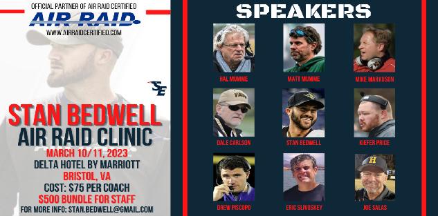 2023 Stan Bedwell Air Raid Clinic