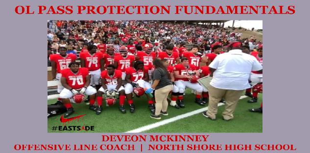 Offensive Line Pass Blocking Fundamentals - Drill Tape, Deveon McKinney