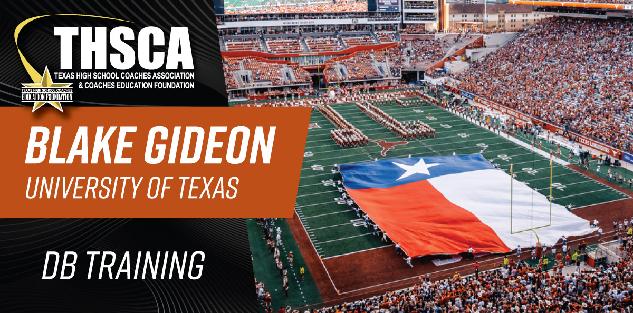 Blake Gideon - Texas - DB Training