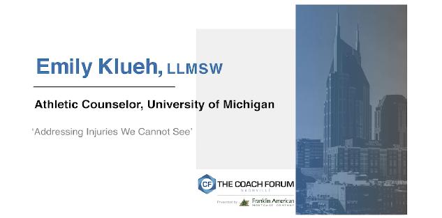 Addressing the Injury We Cannot See – Emily Klueh