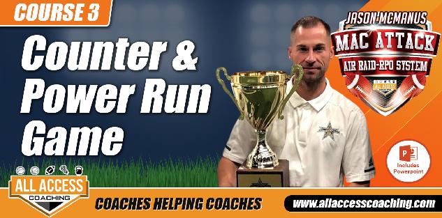 Counter & Power Run Game in No Huddle Spread Offense