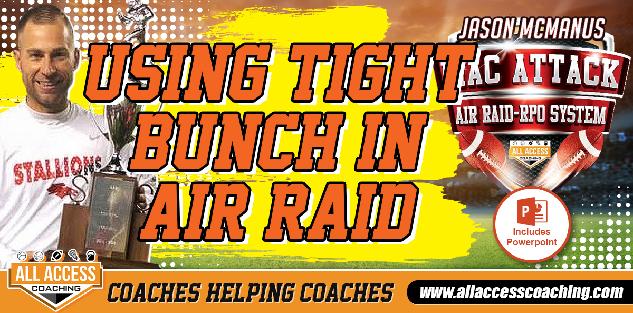 Utilizing Tight Bunch Formations to maximize your Run and Passing Game in the Air Raid Offense