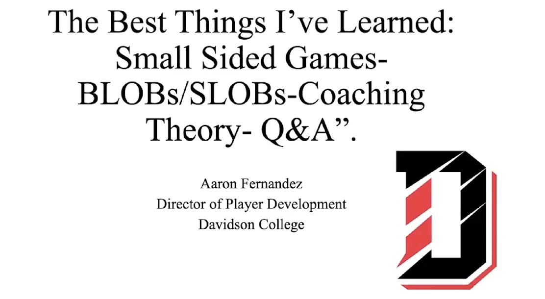Small Sided Games for Player Development Small Sided Games for Player Development