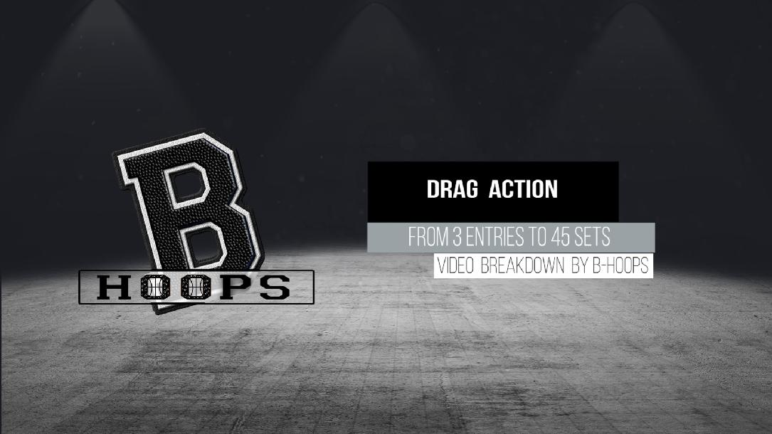 Basketball X`s and O`s - Drag Actions Basketball X`s and O`s - Drag Actions