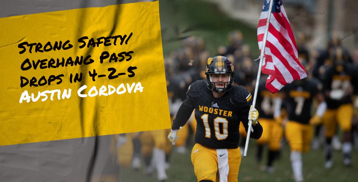 Strong Safety/Overhang Pass Drops in 4-2-5: Austin Cordova Strong Safety/Overhang Pass Drops in 4-2-5: Austin Cordova