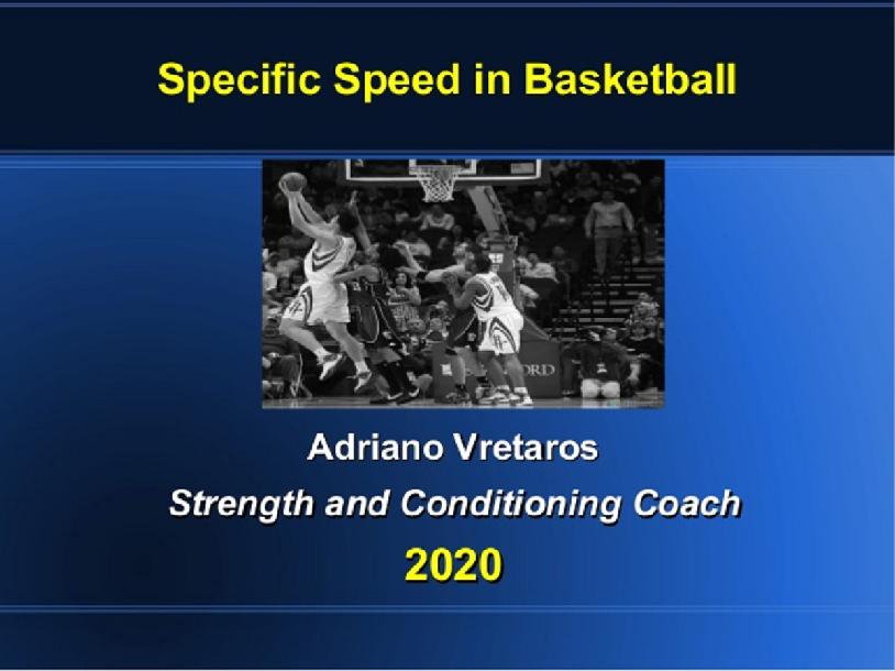 Specific Speed in Basketball 🏀 Specific Speed in Basketball 🏀