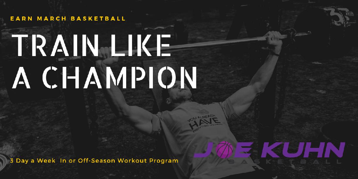Train Like A Champion Workout Program Train Like A Champion Workout Program