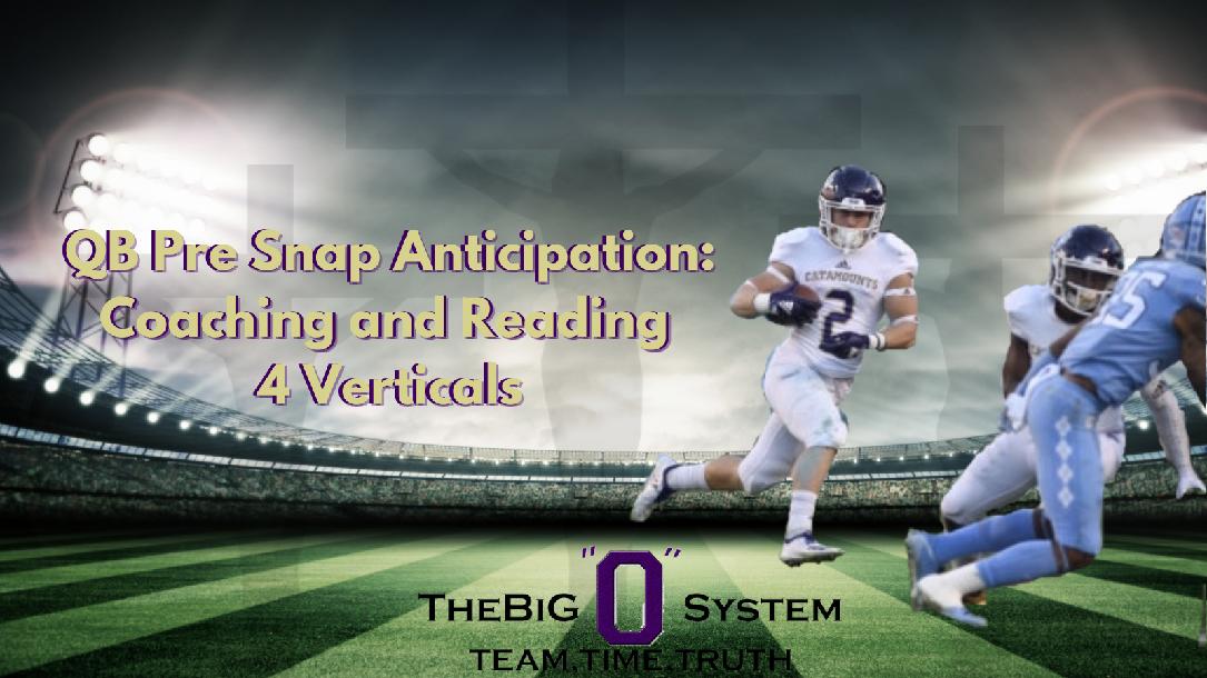 Big O - QB Pre Snap Anticipation. Coaching and Reading 4 Verticals Big O - QB Pre Snap Anticipation. Coaching and Reading 4 Verticals