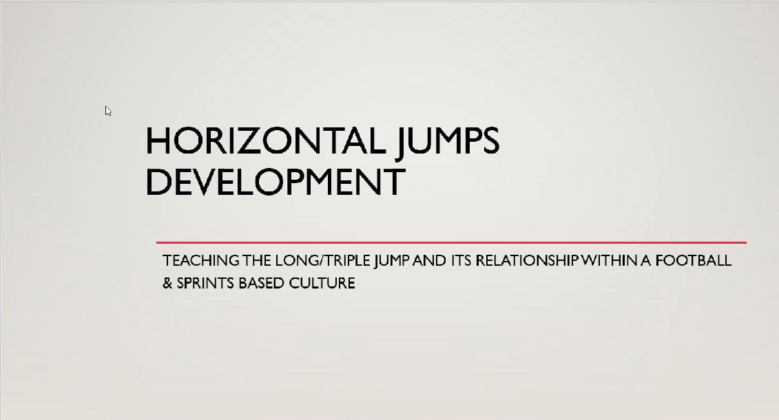 Horizontal Jumps Development - Justin Kinseth Horizontal Jumps Development - Justin Kinseth
