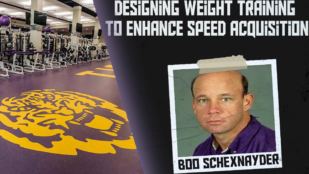 Weight Training to Enhance Speed - Boo Schexnayder Weight Training to Enhance Speed - Boo Schexnayder
