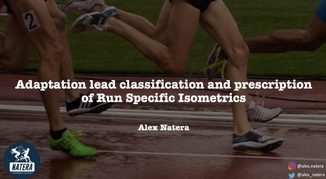 Run Specific Isometrics - Alex Natera Run Specific Isometrics - Alex Natera