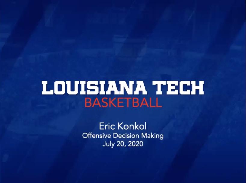 Eric Konkol - Offensive Decision Making Eric Konkol - Offensive Decision Making