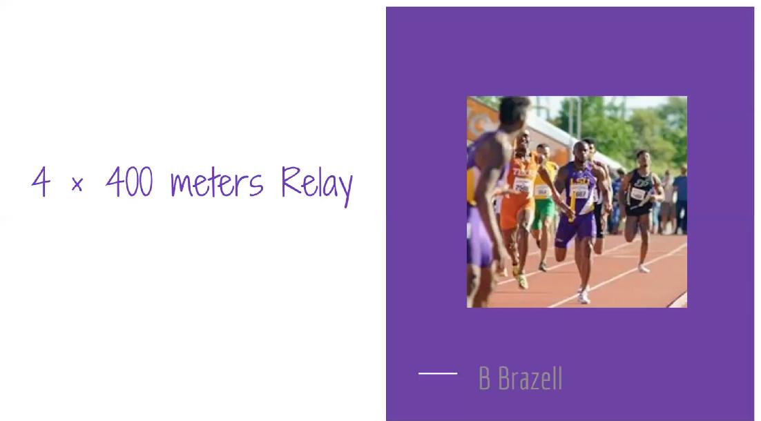 4x400m Relay 4x400m Relay