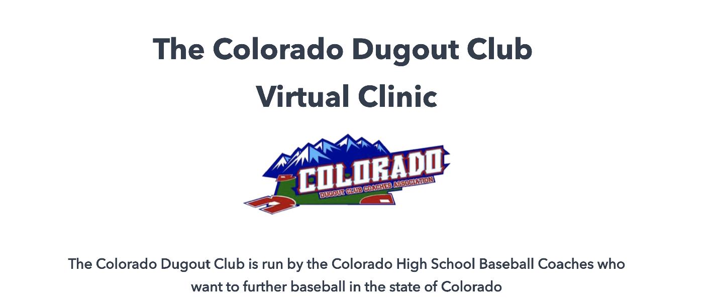 Colorado Dugout Club Virtual Convention Colorado Dugout Club Virtual Convention