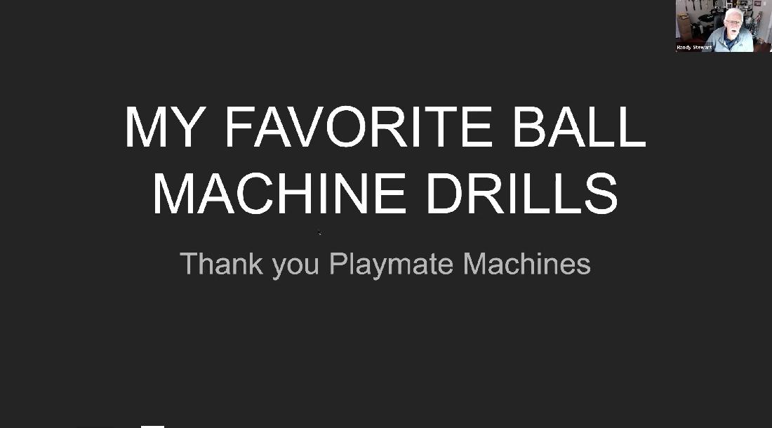 My Favorite Ball Machine Drills My Favorite Ball Machine Drills