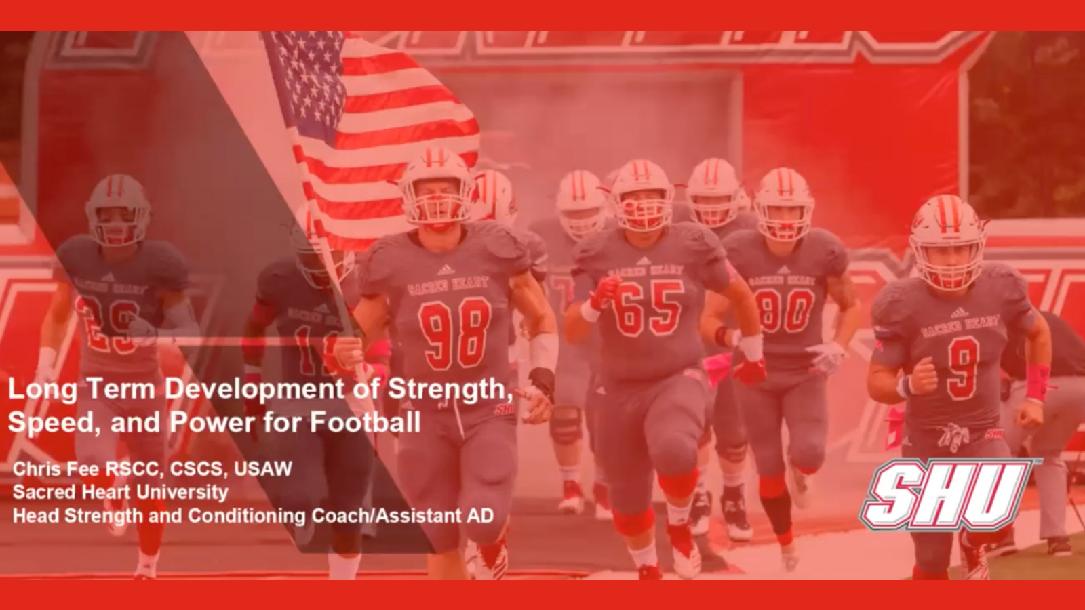 Chris Fee - Long Term Development of Speed, Power and Strength Chris Fee - Long Term Development of Speed, Power and Strength