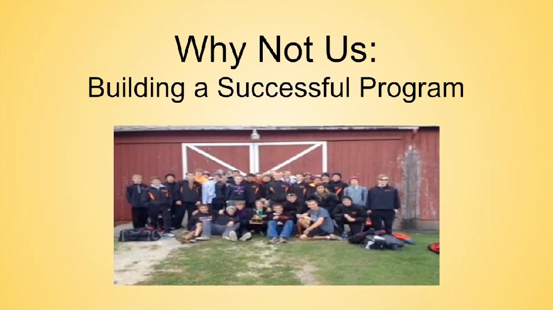 Building A Successful Program Building A Successful Program