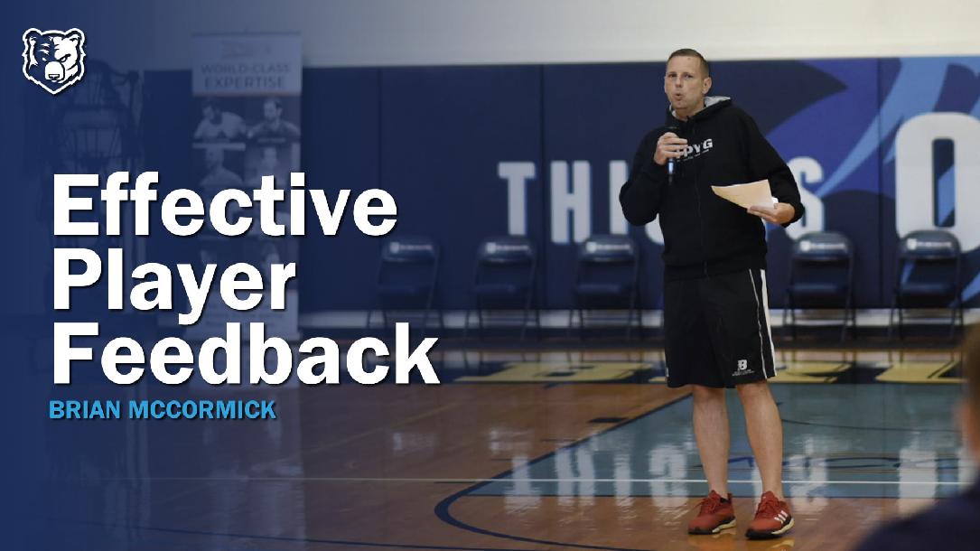 Effective Player Feedback | Brian McCormick Effective Player Feedback | Brian McCormick