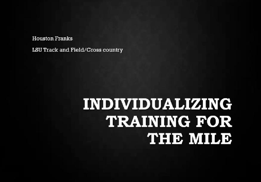Training Different Types of Milers: Speed vs. Endurance - Houston Franks Training Different Types of Milers: Speed vs. Endurance - Houston Franks