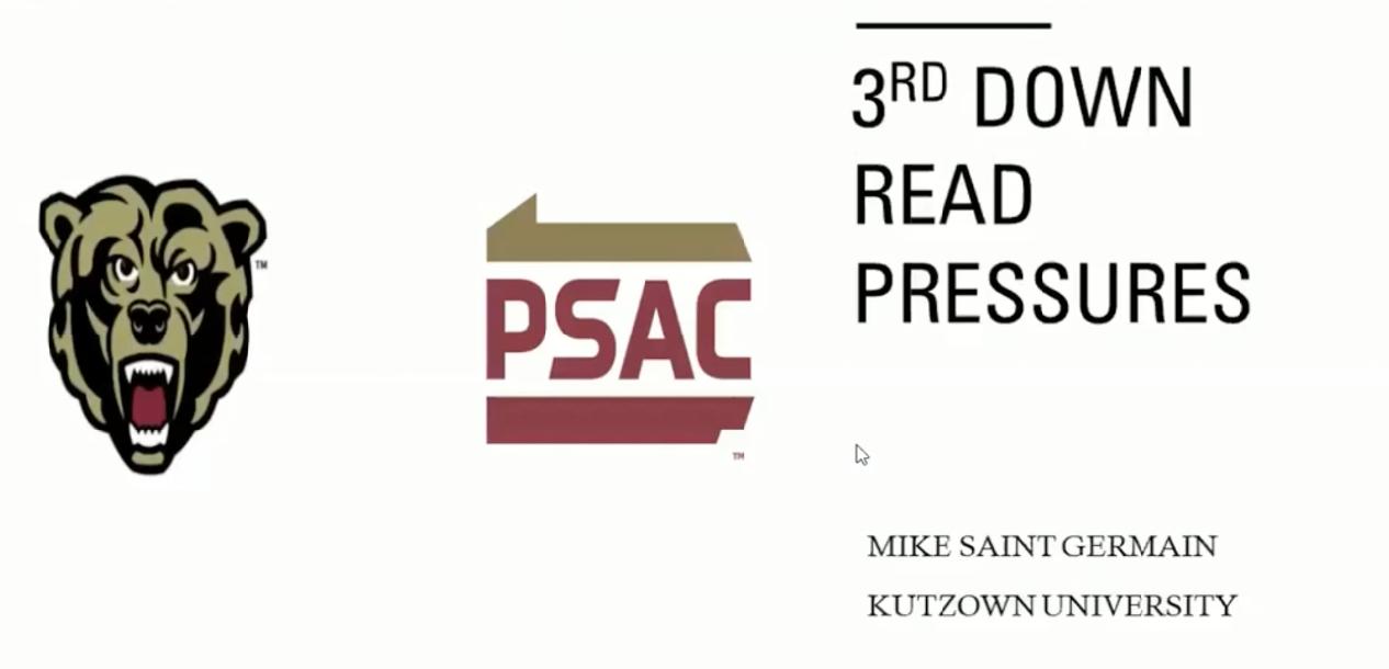 Mike Saint Germain, Kutztown - Read Pressures Mike Saint Germain, Kutztown - Read Pressures