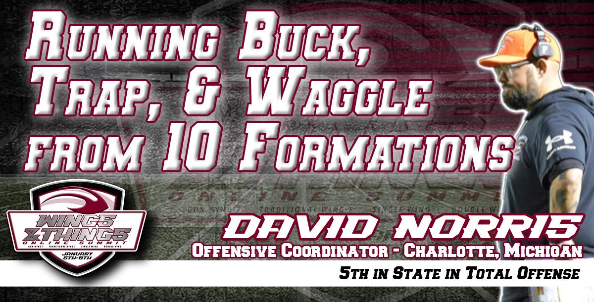 Running Buck, Trap, & Waggle from 10 Formations Running Buck, Trap, & Waggle from 10 Formations