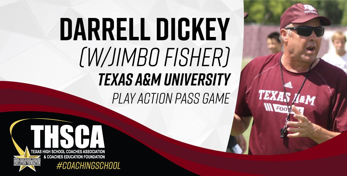 Darrell Dickey - TX A&M Univ. - Play Action Pass Game (w/ Jimbo Fisher) Darrell Dickey - TX A&M Univ. - Play Action Pass Game (w/ Jimbo Fisher)