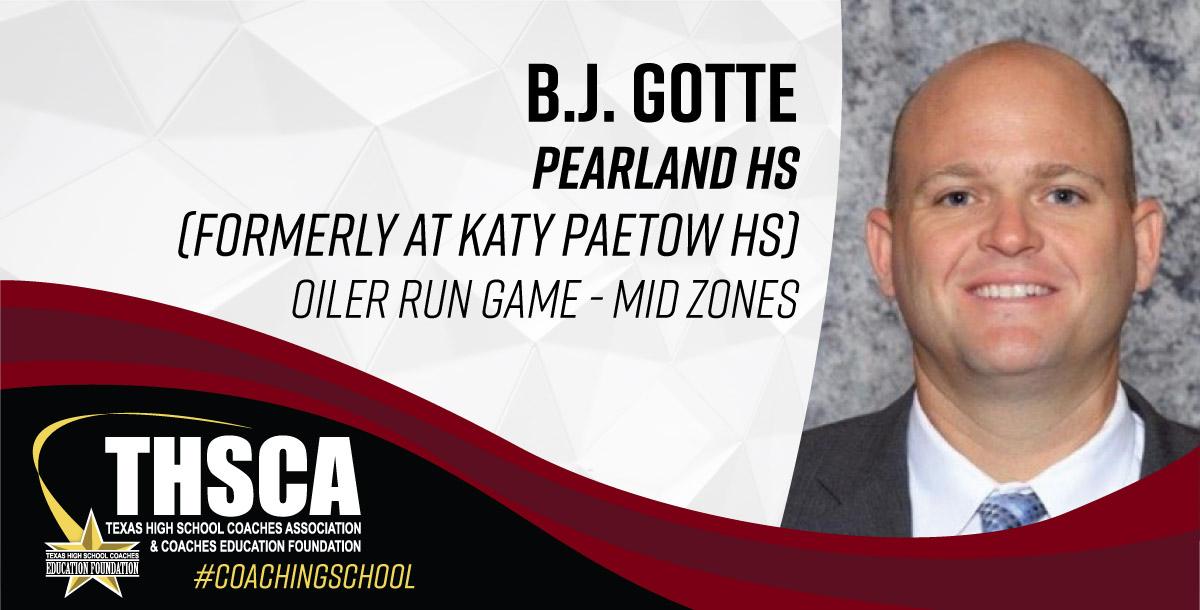 B.J. Gotte - Pearland HS - Oiler Run Game - Mid Zones B.J. Gotte - Pearland HS - Oiler Run Game - Mid Zones