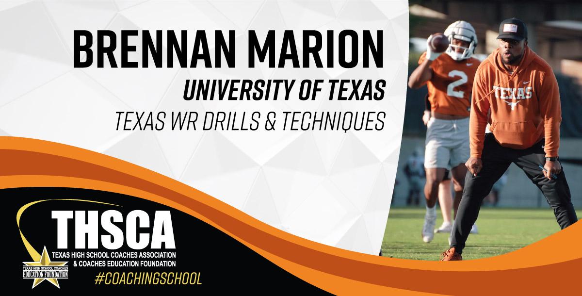 Brennan Marion - Texas WR Drills & Techniques Brennan Marion - Texas WR Drills & Techniques