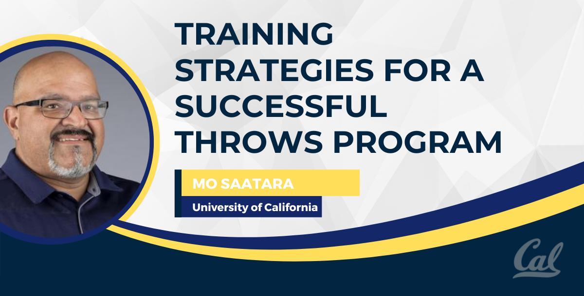 Training Strategies for a Successful Throws Program Training Strategies for a Successful Throws Program