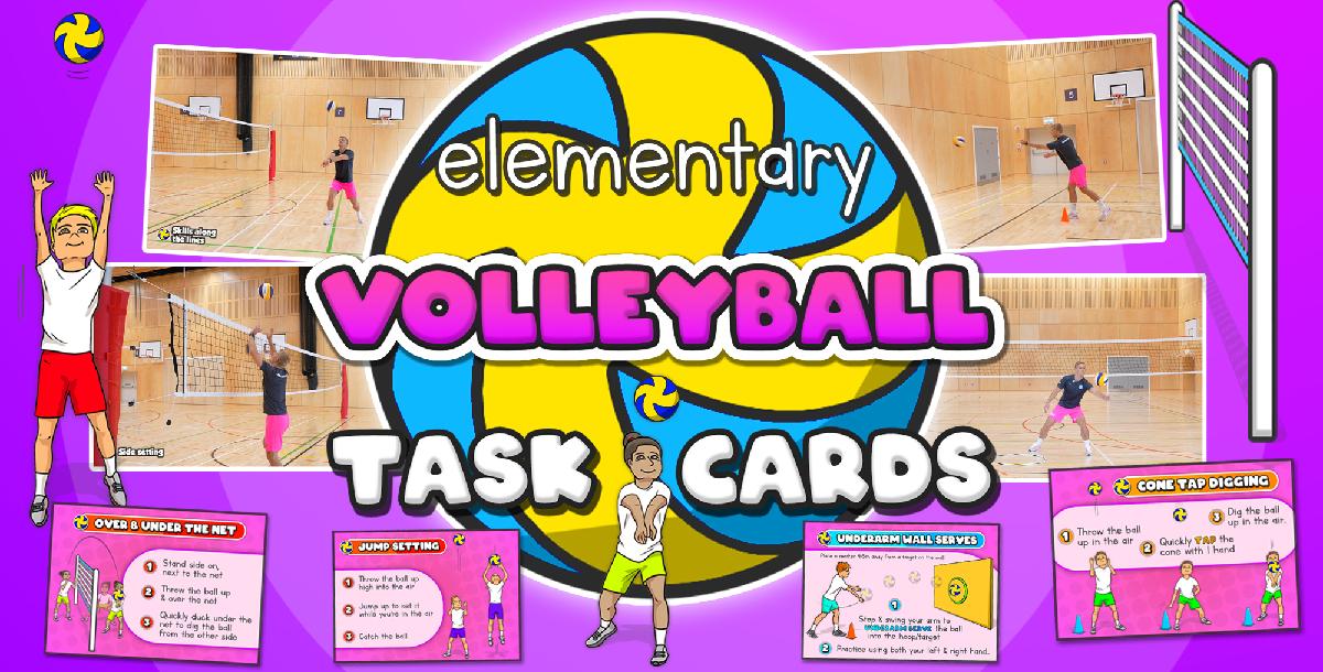 Volleyball skills & drills - Individual tasks for PE (+ printable cards) Volleyball skills & drills - Individual tasks for PE (+ printable cards)