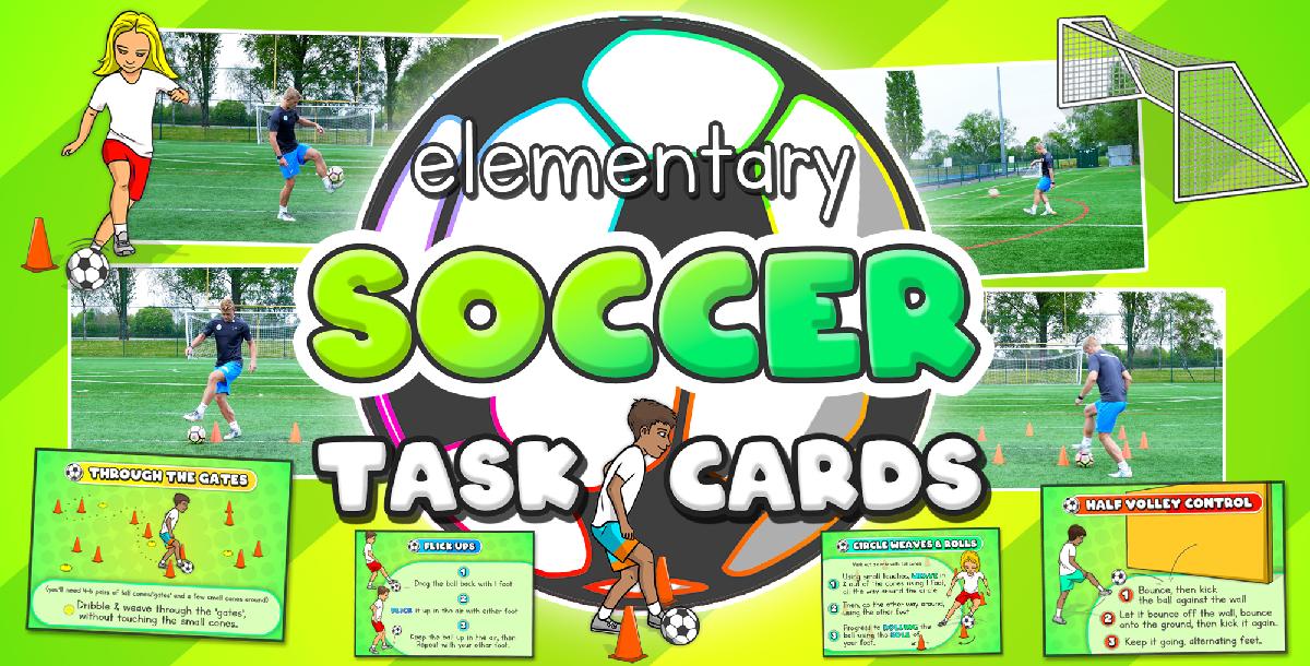 Soccer skills & drills - Individual tasks for PE (+ printable cards) Soccer skills & drills - Individual tasks for PE (+ printable cards)