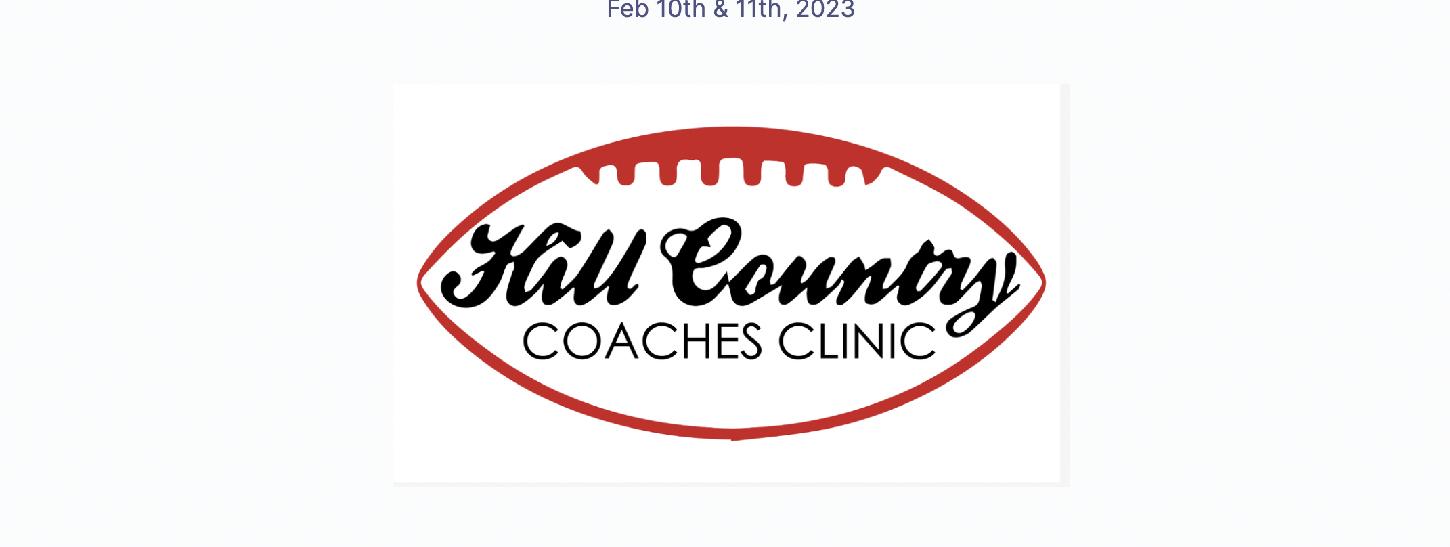 Hill Country Football Clinic 2023 Hill Country Football Clinic 2023