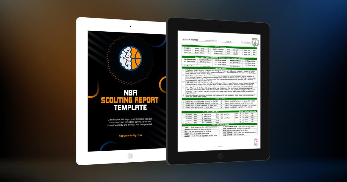 NBA Scouting Report Template (Editable) NBA Scouting Report Template (Editable)