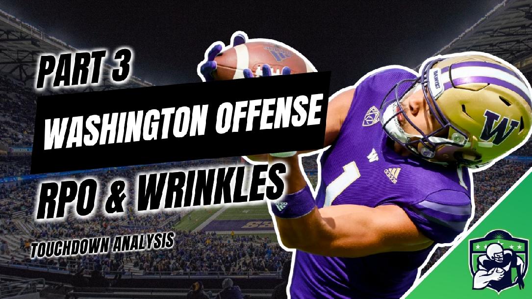 Washington Offense: RPOs & Wrinkles Washington Offense: RPOs & Wrinkles