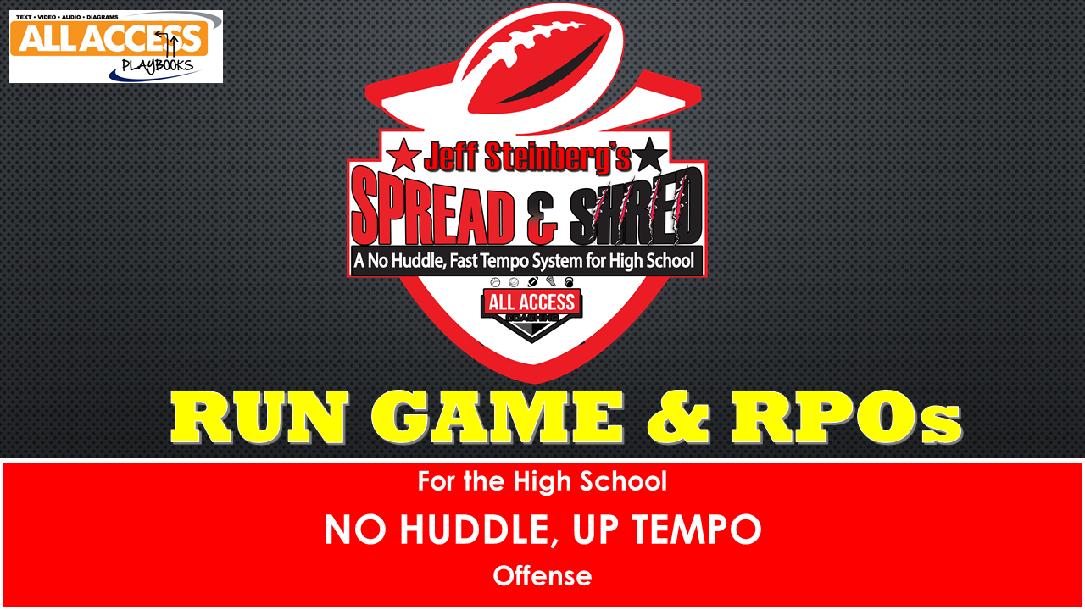 Zone Option Run Game and RPO Zone Option Run Game and RPO