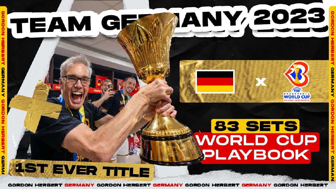 GERMANY (83 SETS) 2023 FIBA WC CHAMPIONS PLAYBOOK BY GORDON HERBERT GERMANY (83 SETS) 2023 FIBA WC CHAMPIONS PLAYBOOK BY GORDON HERBERT
