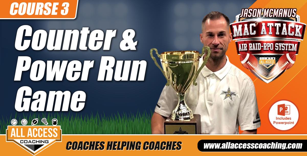 Counter & Power Run Game in No Huddle Spread Offense Counter & Power Run Game in No Huddle Spread Offense