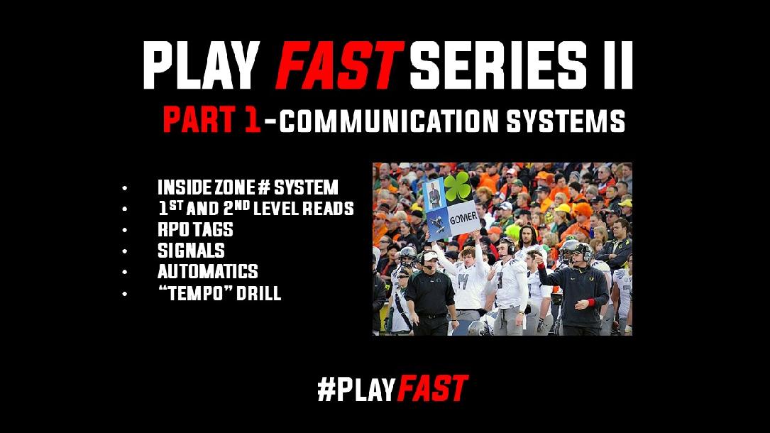 Play FAST Clinic II: Communication System Play FAST Clinic II: Communication System