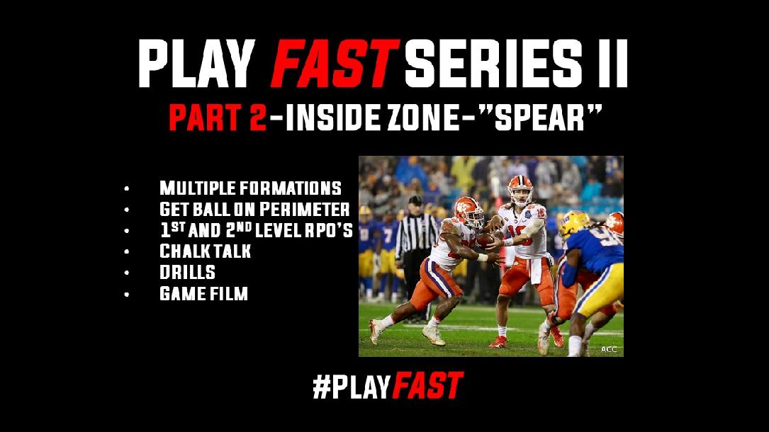 Play FAST Clinic II: SPEAR RPO Play FAST Clinic II: SPEAR RPO