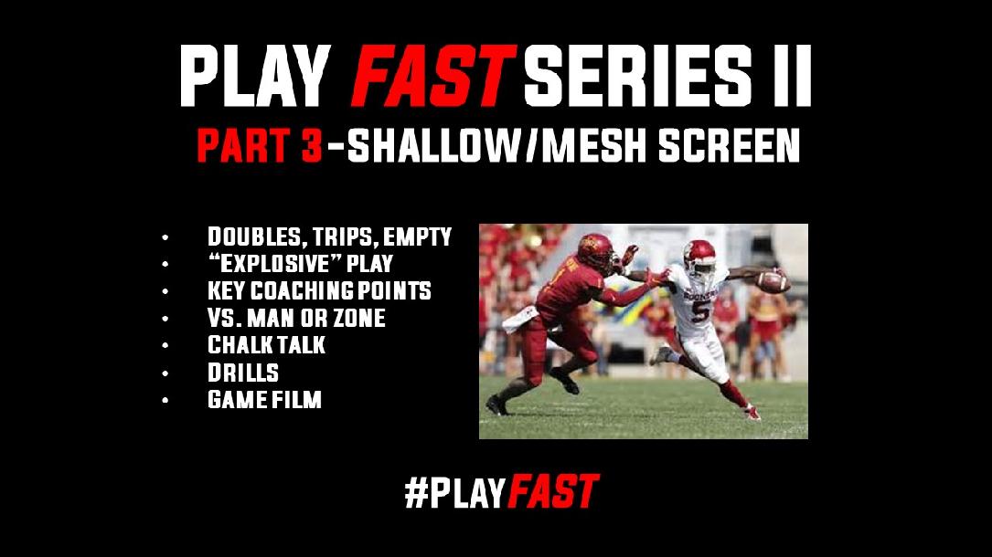 Play FAST Clinic II: MESH SCREEN Play FAST Clinic II: MESH SCREEN