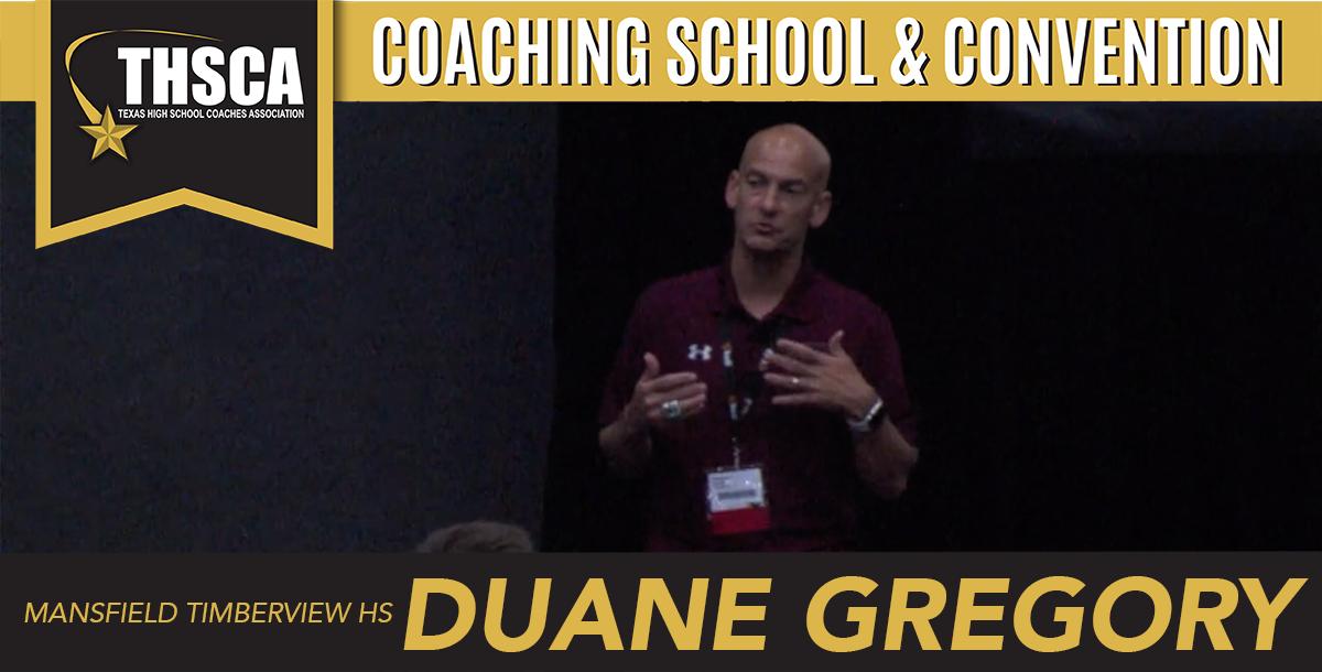 Duane Gregory, Mansfield Timberview HS: Timberview Truths – It’s The Little Stuff (Transition Game/Handling Pressure/Chemistry) Duane Gregory, Mansfield Timberview HS: Timberview Truths – It’s The Little Stuff (Transition Game/Handling Pressure/Chemistry)
