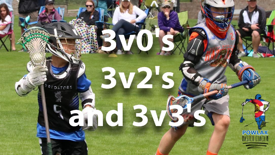 Building Offense and Defense with 3v0`s 3v2`s and 3v3`s | Lacrosse | POWLAX Building Offense and Defense with 3v0`s 3v2`s and 3v3`s | Lacrosse | POWLAX
